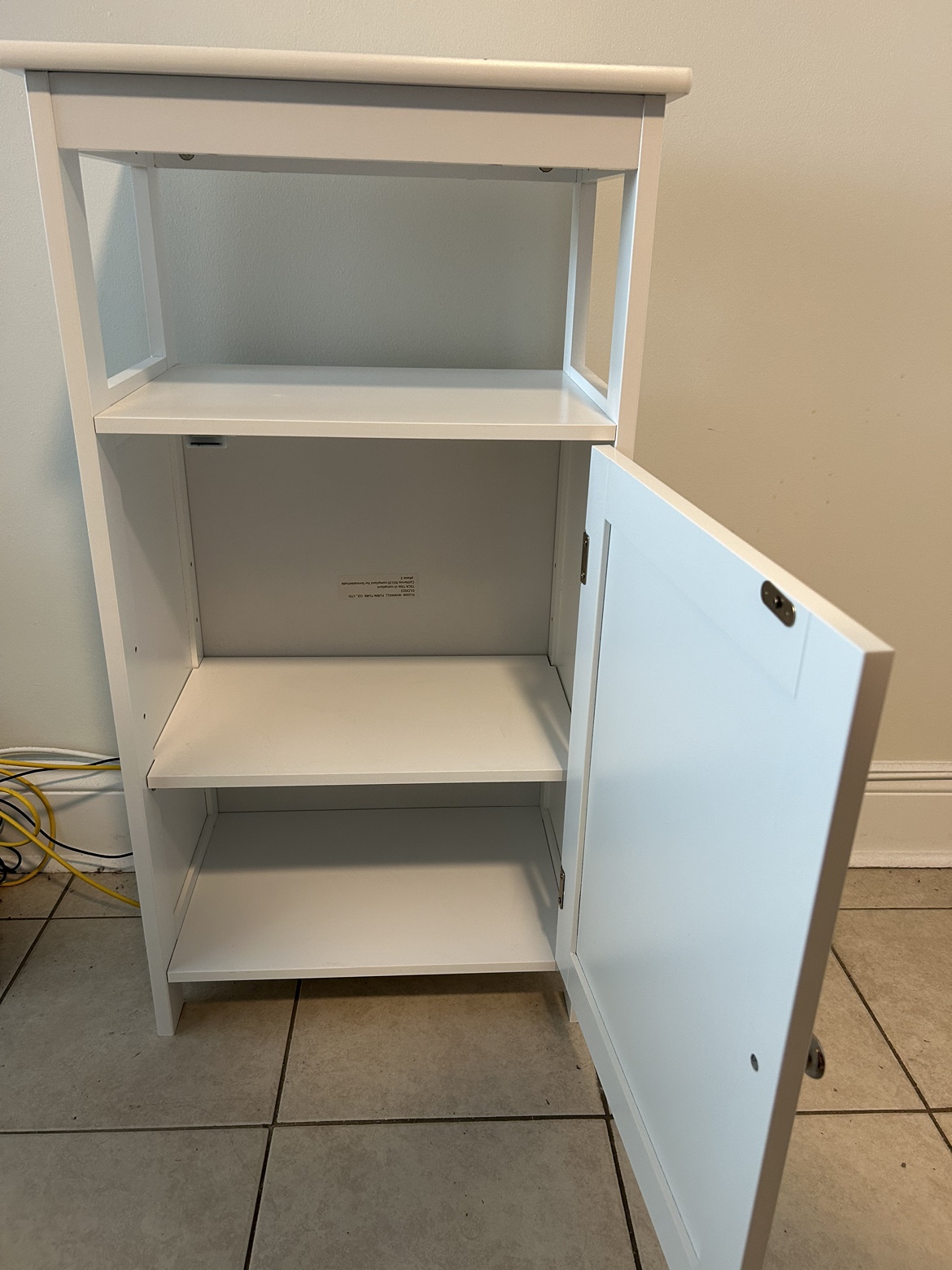 White storage cabinet - photo 3