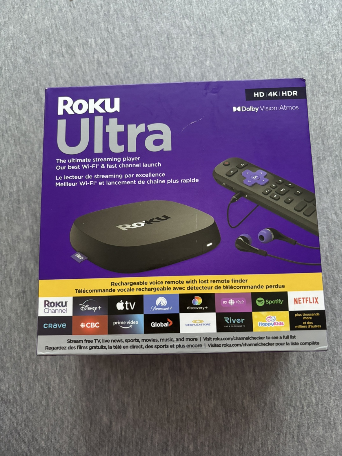 Roku Ultra 2022 4K/HDR/Dolby Vision Streaming Device thumbnail
