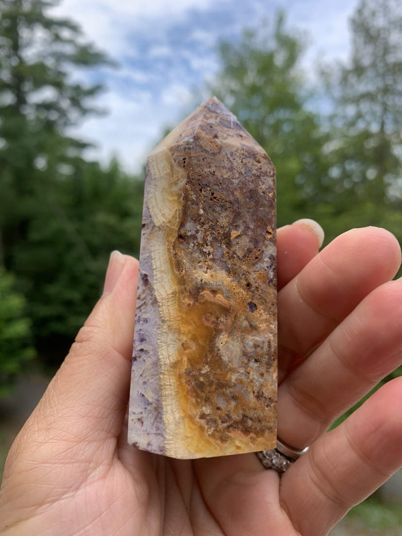 Violet agate tower | crystal image indicator(4)