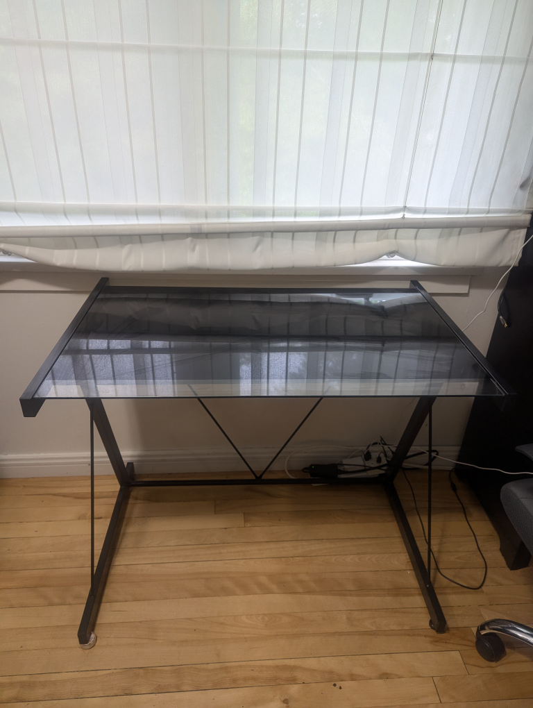 glass desk