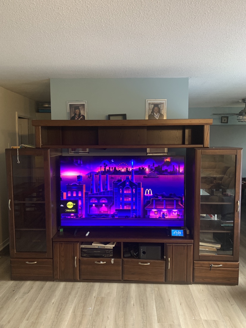 4 piece living room entertainment set