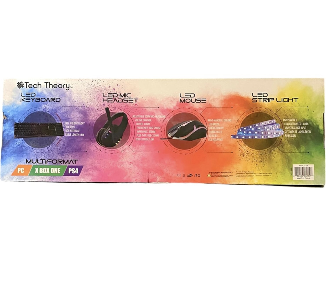 PC Led Gaming Pack Mic, Keyboard, Mouse - photo 3