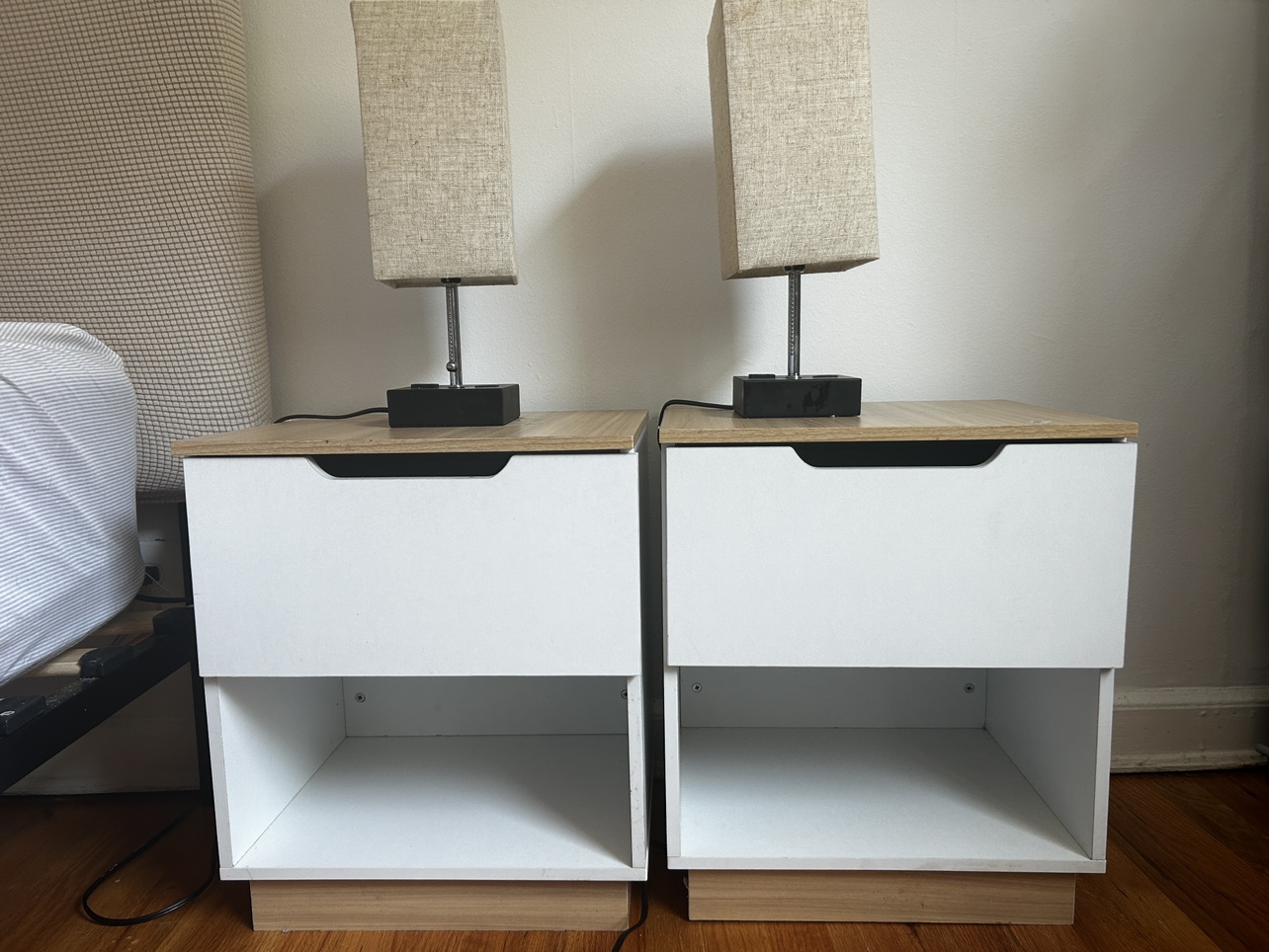 Two Elekin Nightstand with Drawer - photo 3