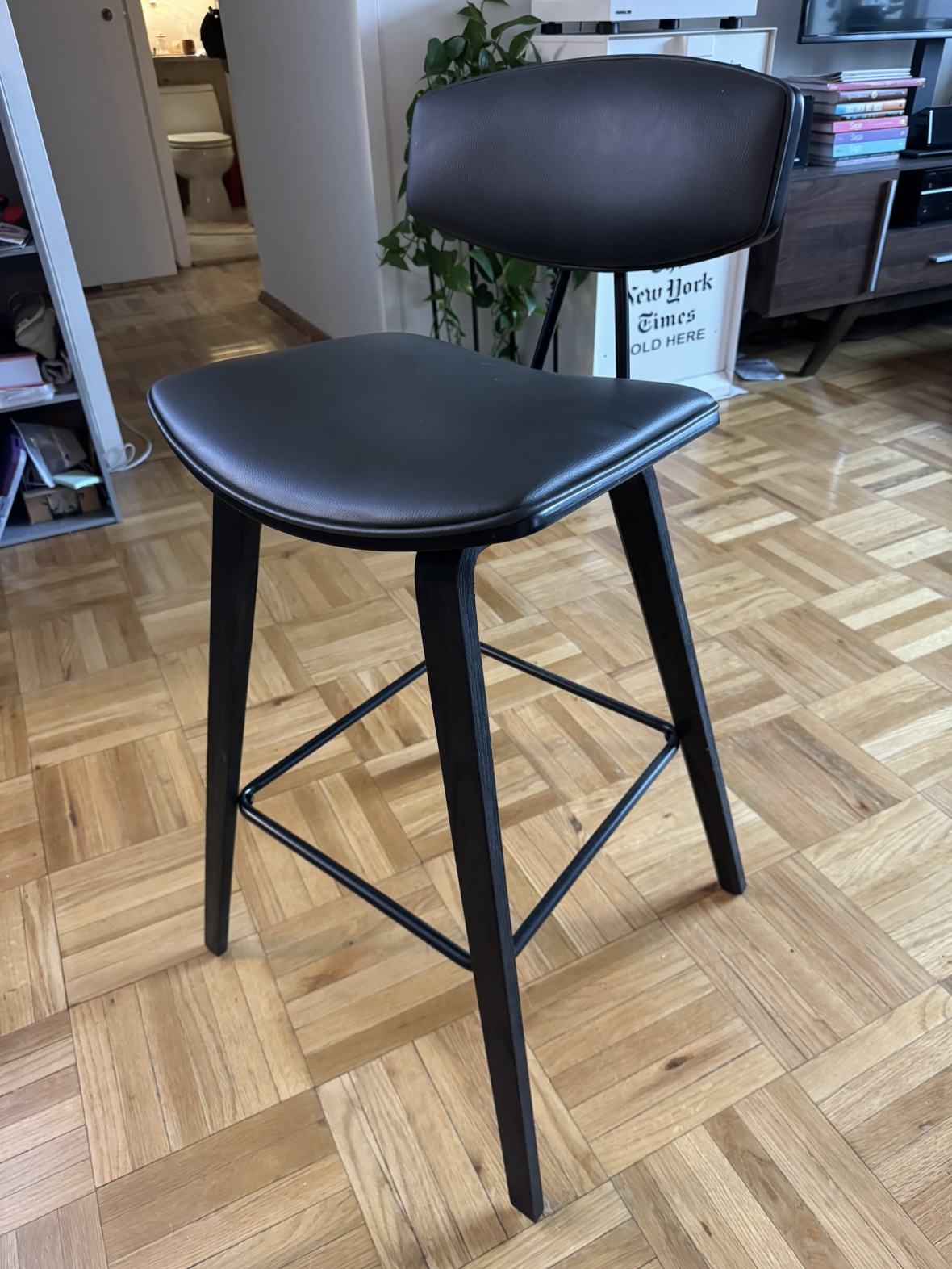 Payton Vegan Leather Bar Stool