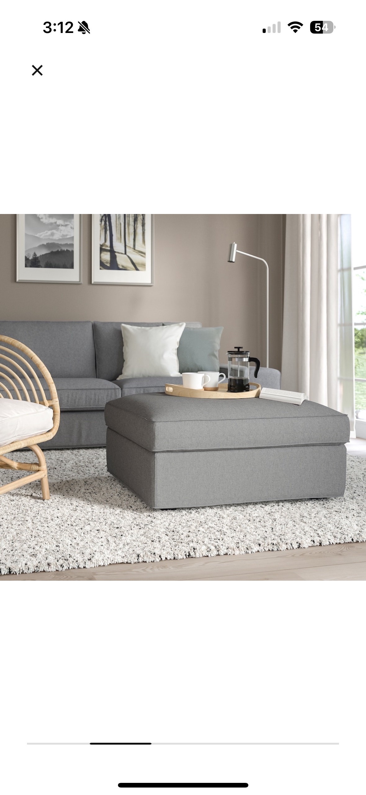 Footstool with storage - photo 2