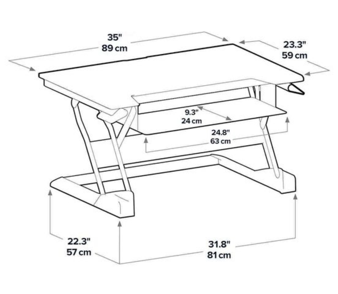 Ergotron Desk Topper to Sit To Stand Desk - photo 3