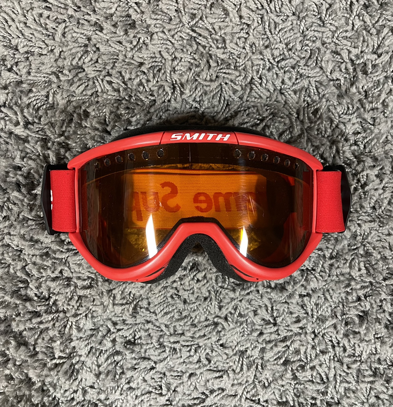 2015FW Supreme x Smith Cariboo OTG Ski Goggle Red image indicator(4)