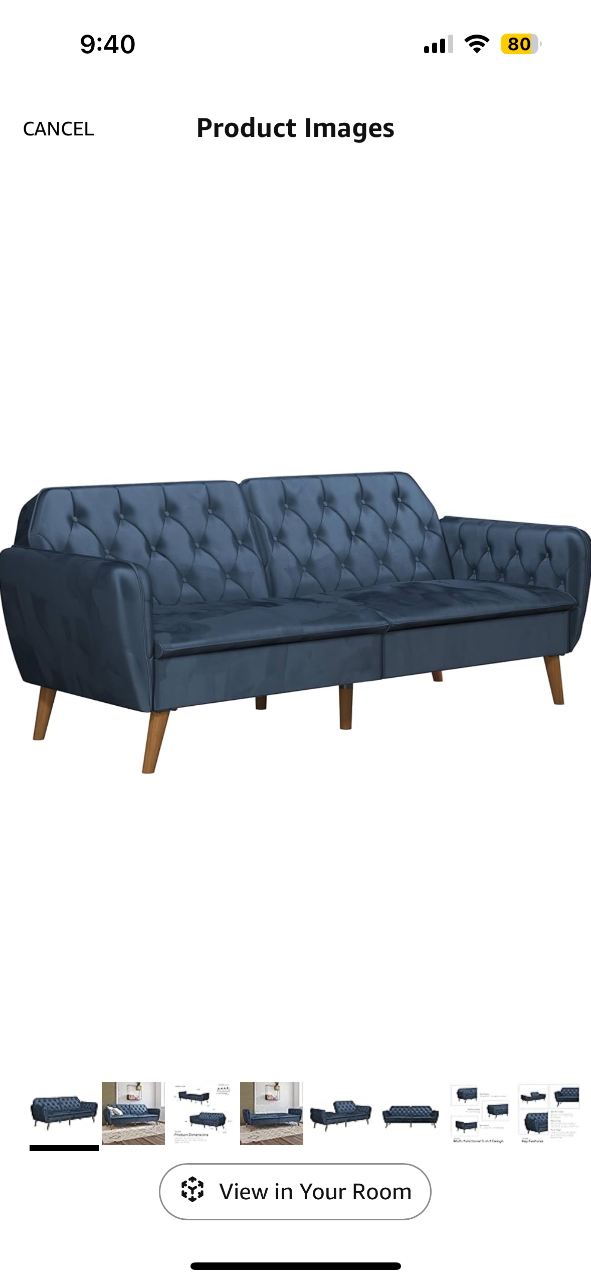 Long sofa bed