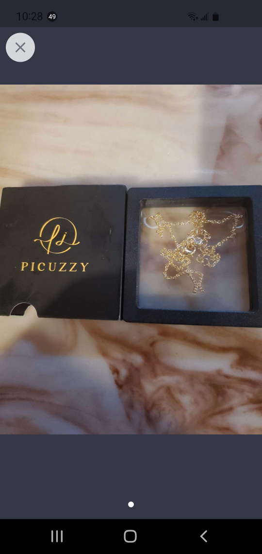 women's necklace with initial X