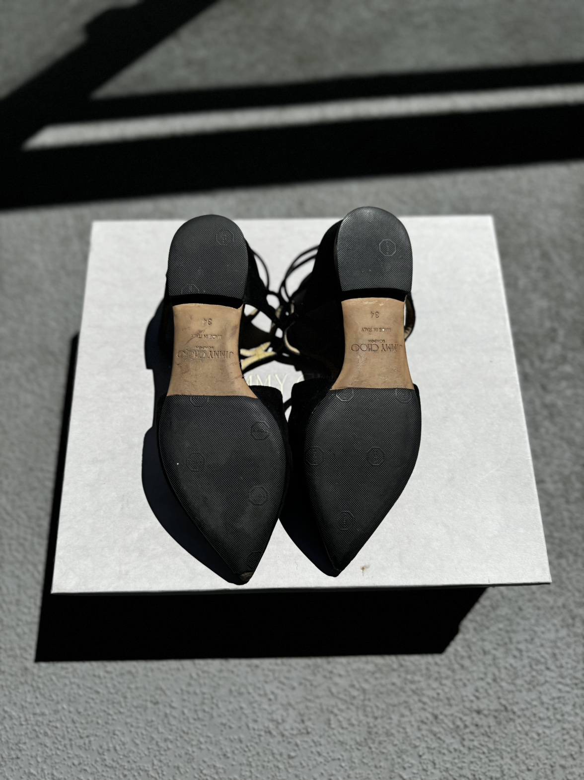 100% Authentic Jimmy Choo suede Lancer flats image indicator(5)