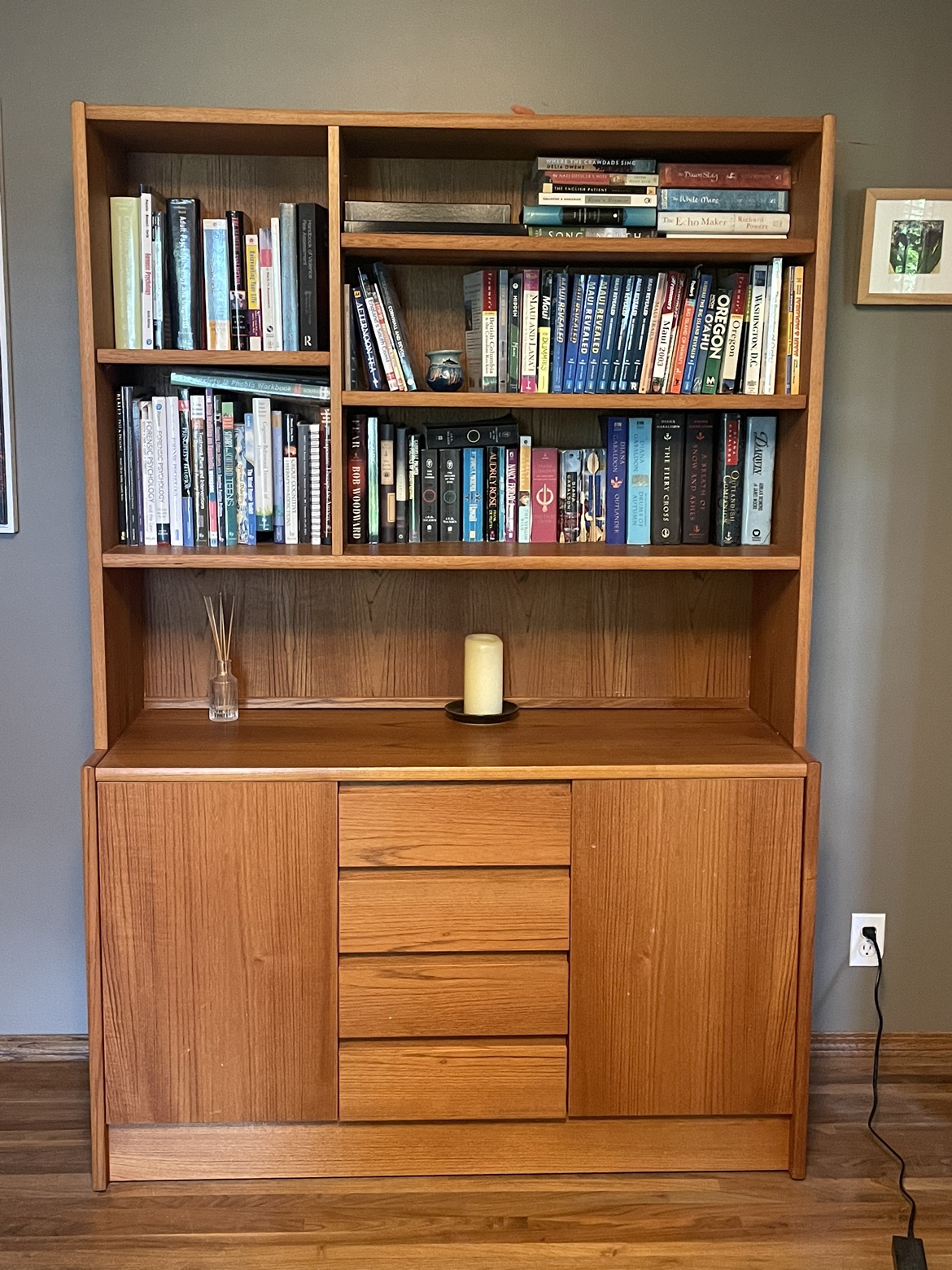 Teak bookshelf
