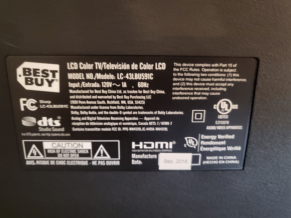 43 inches sharp tv image indicator(2)