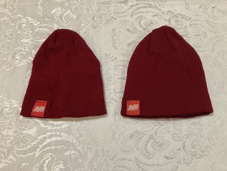 Brand new baby's knitted red beanie hats (both for $5) image indicator(2)