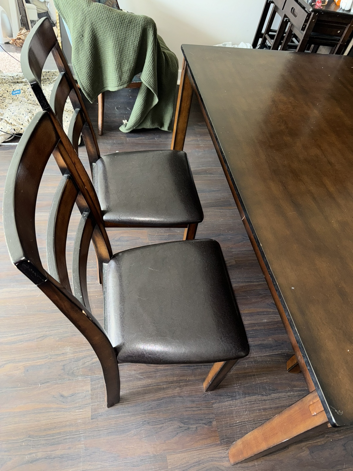 Dark Wood Dining Room Table - photo 4