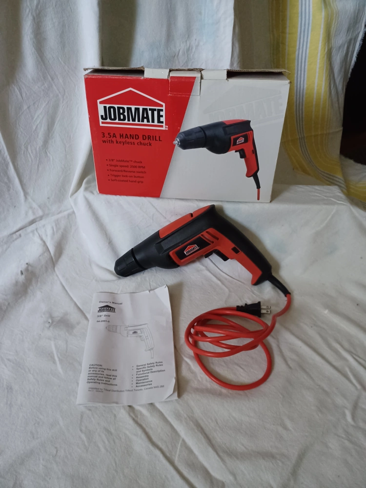 Jobmate 3.5A Hand Drill with Keyless Chuck