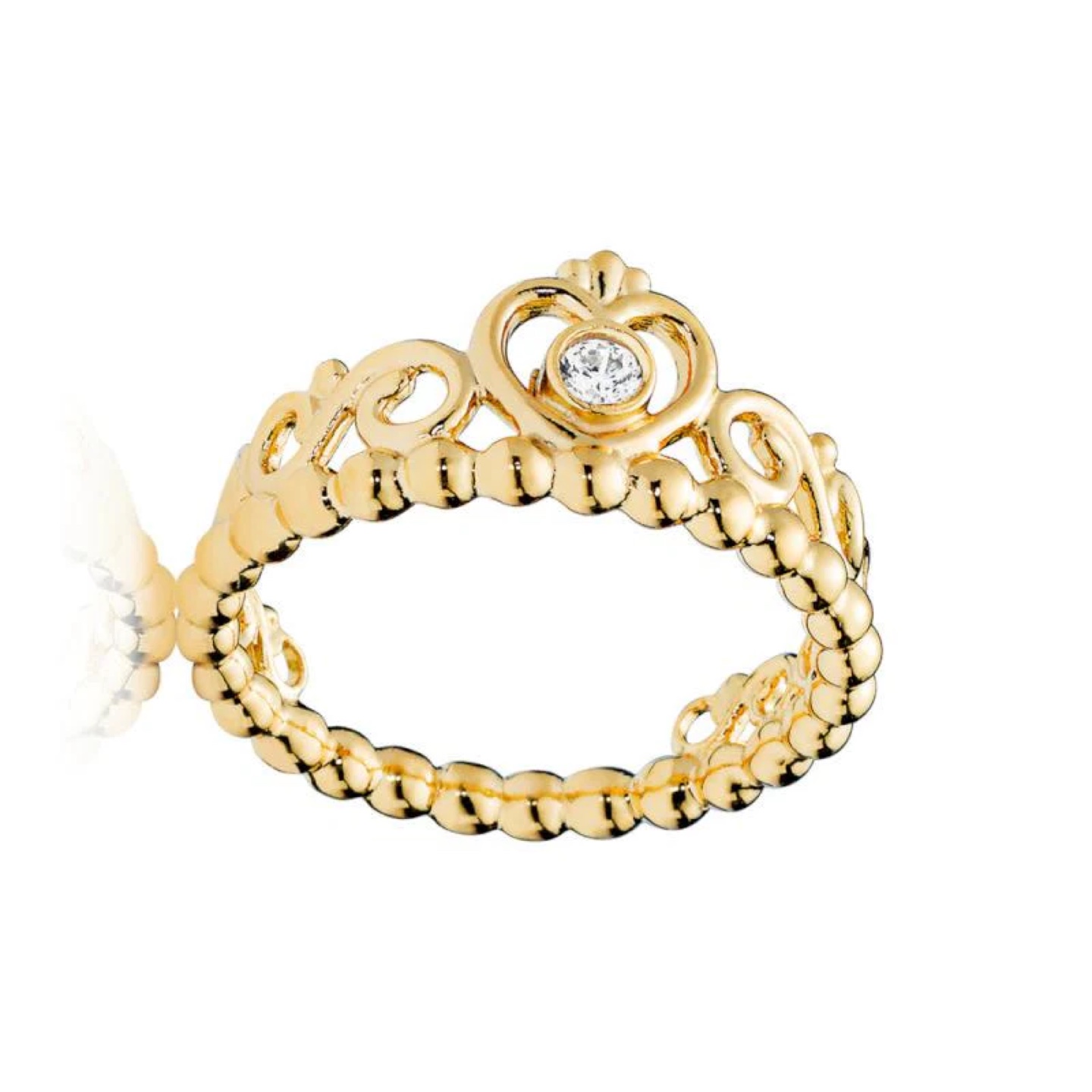 Pandora Princess Tiara Crown Ring in Gold (size 7) - photo 2