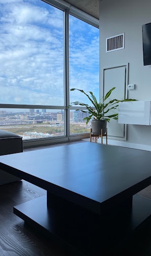 Modern Dark Wood Coffee Table - photo 3