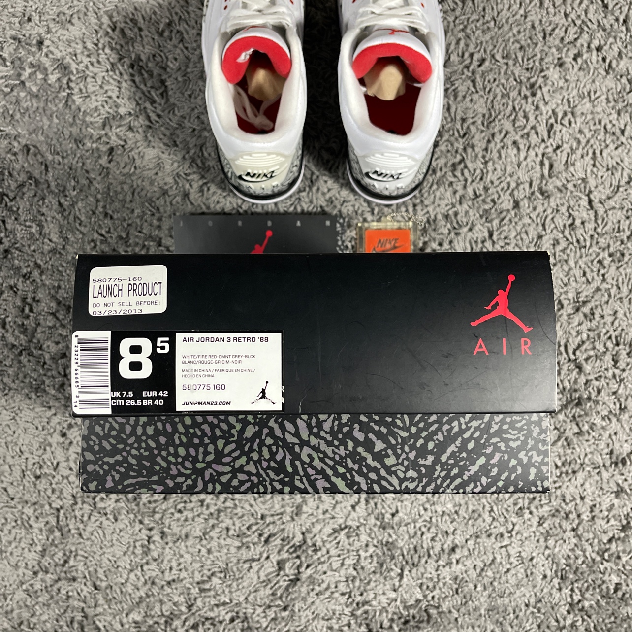 2013 Jordan 3 White Cement 88 Dunk Contest image indicator(6)