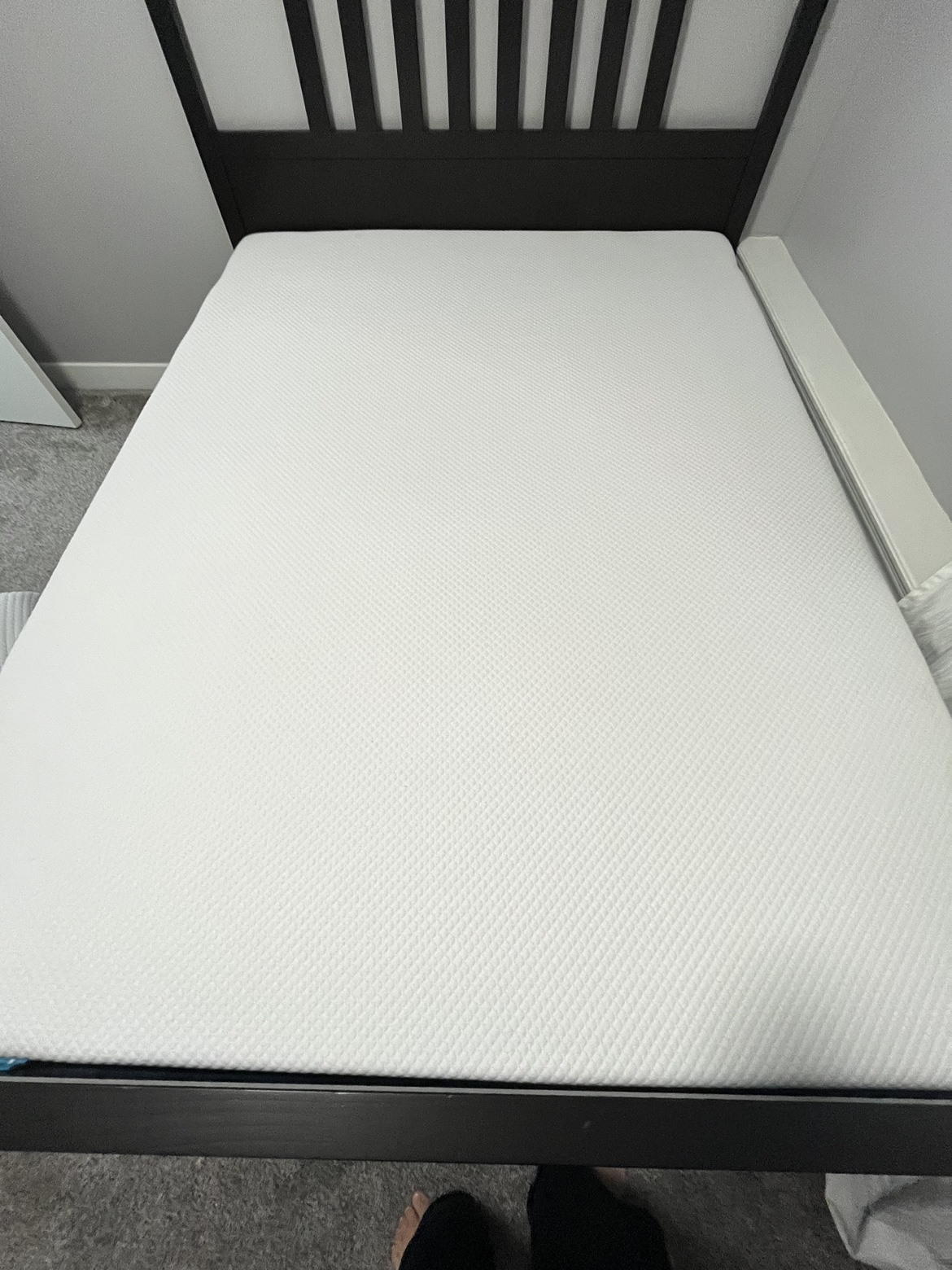 IKEA queen bed frame & mattress - photo 4