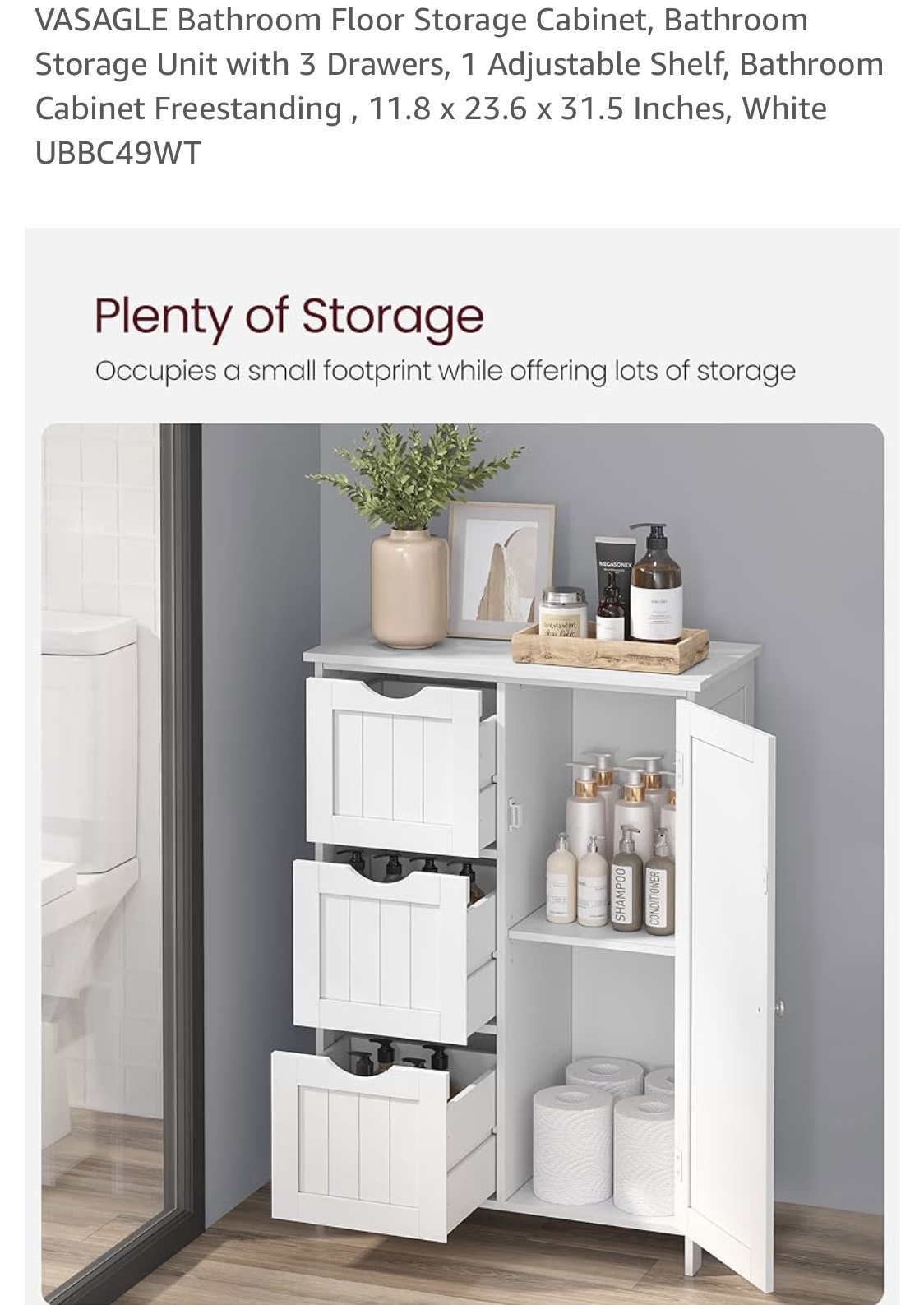 White storage unit - photo 3