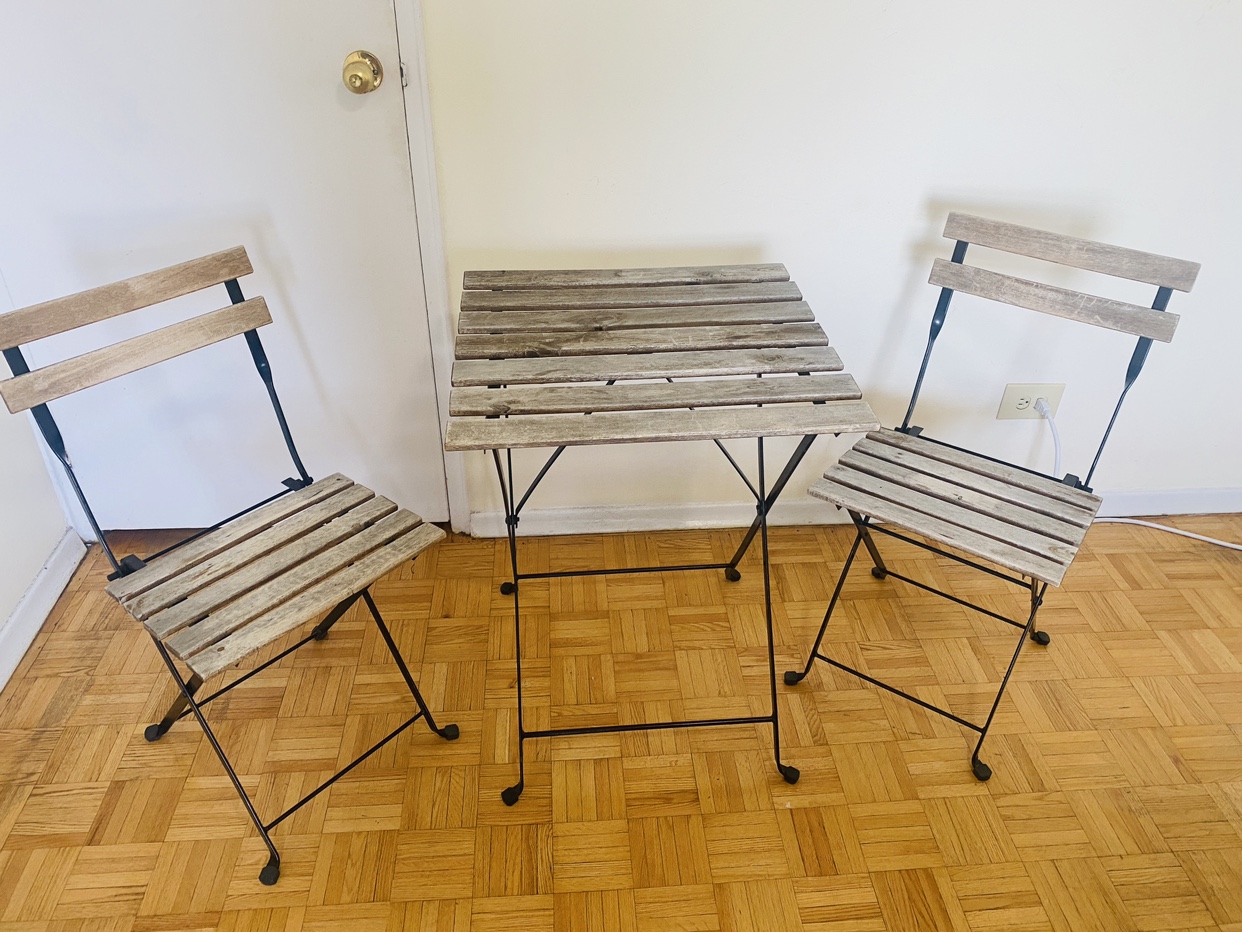 Ikea Tarno Patio Furniture - 1 Table and 2 Chairs