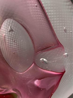 Vintage Canadian Modern Art Glass  Cased Fish Fossil Vase . image indicator(3)