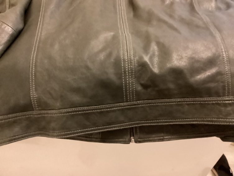 Olive Coloured Faux Leather Jacket!