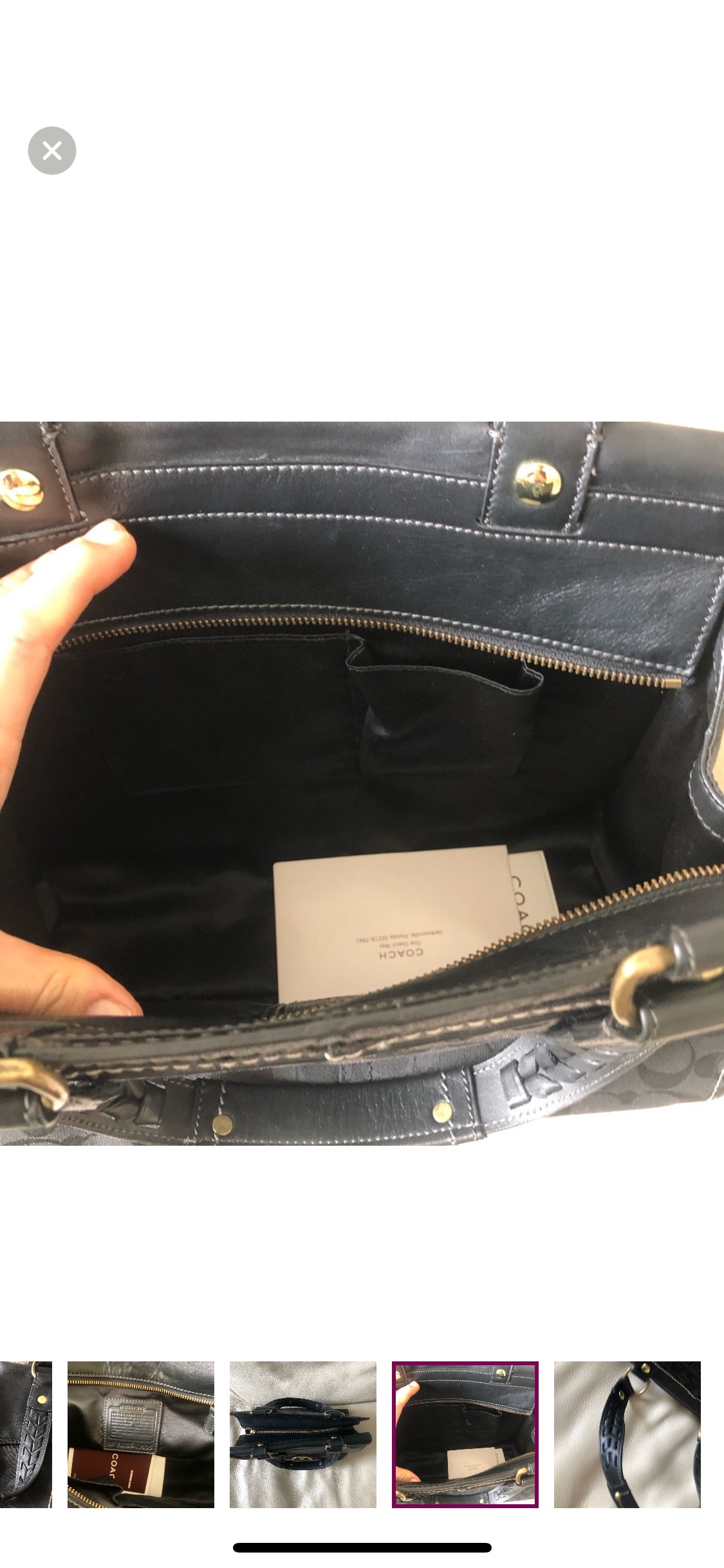 COACH LEATHER BAG image indicator(7)