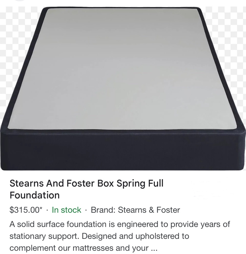 Bookmarked Wood Grain Queen Bed and Box, Free local 🚚 image indicator(3)