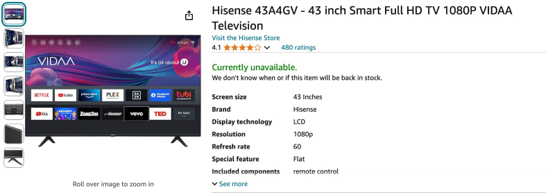 Hisense Smart Full HD TV - 43 inch - photo 5