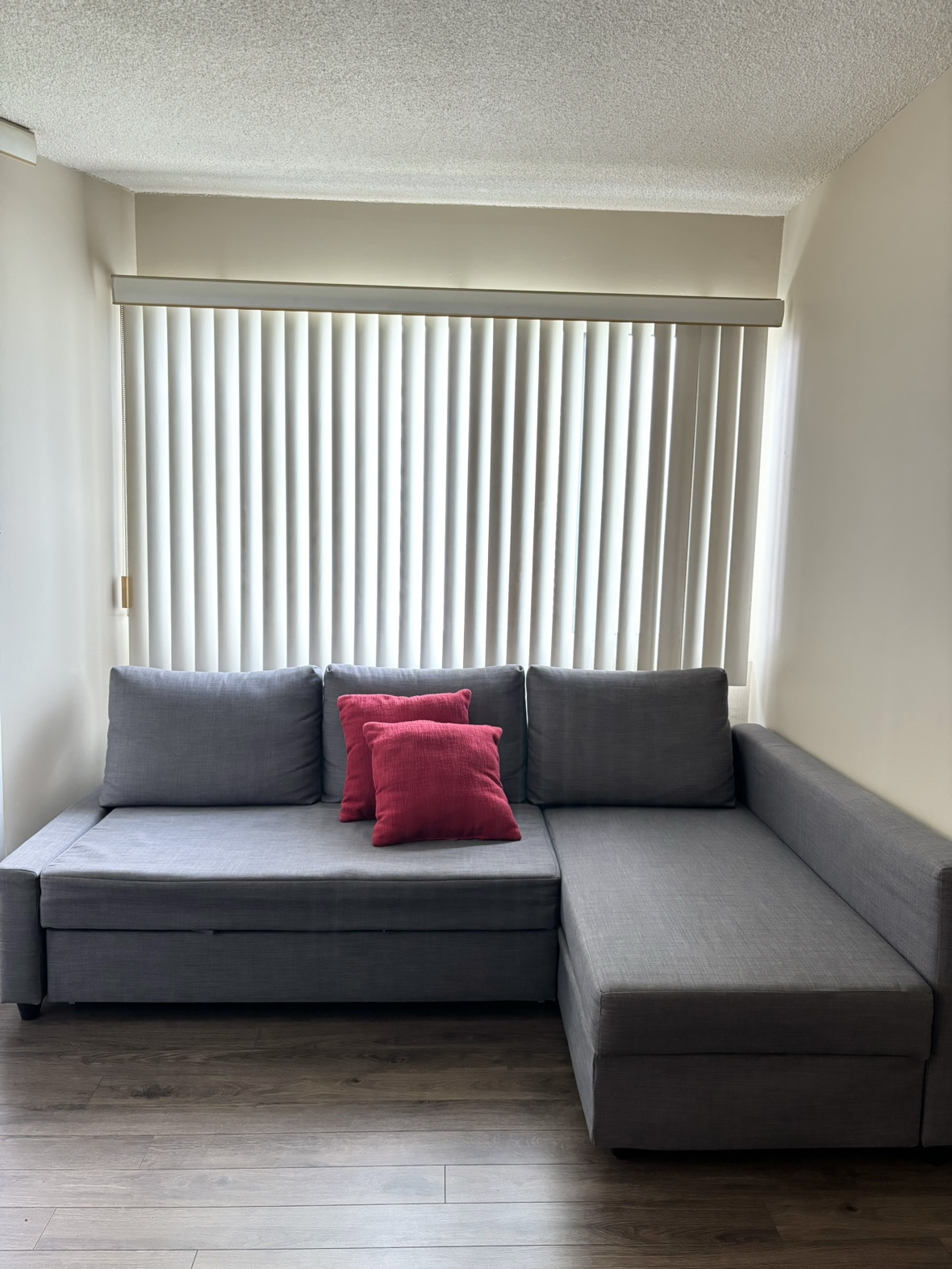 Grey Sofa bed from Ikea (includes storage)