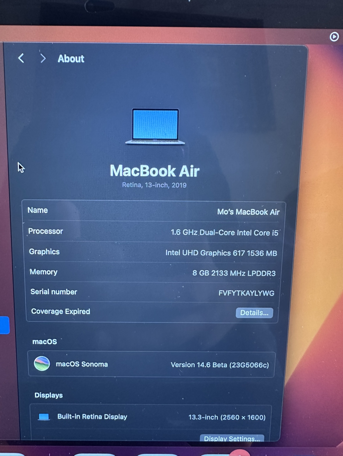 MacBook Air 2019