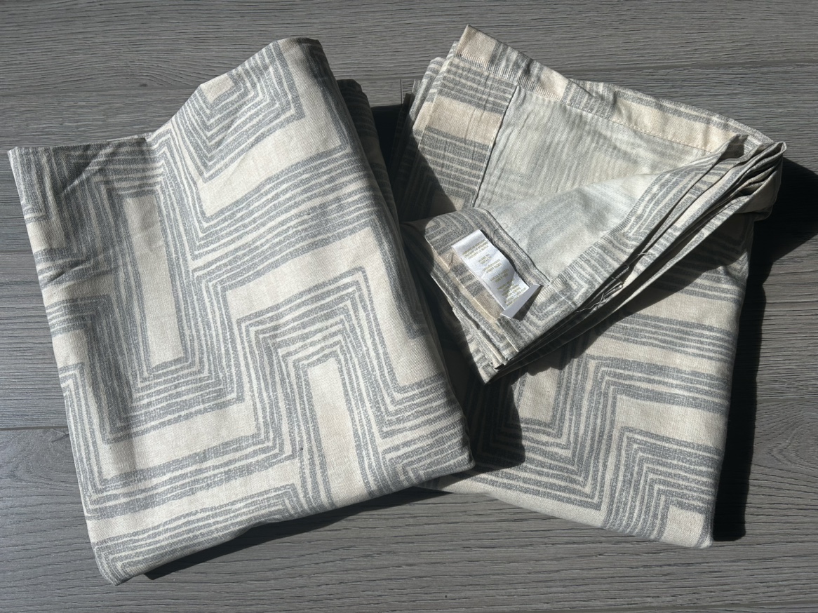 West Elm curtains-  48” x 84” (122 cm X 213 cm)