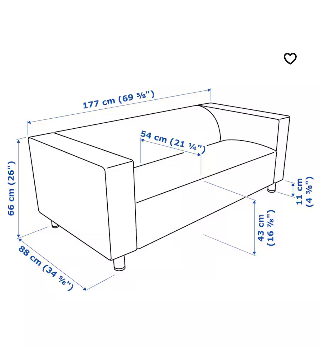 Move out sale- IKEA KLIPPAN two seater sofa - photo 3