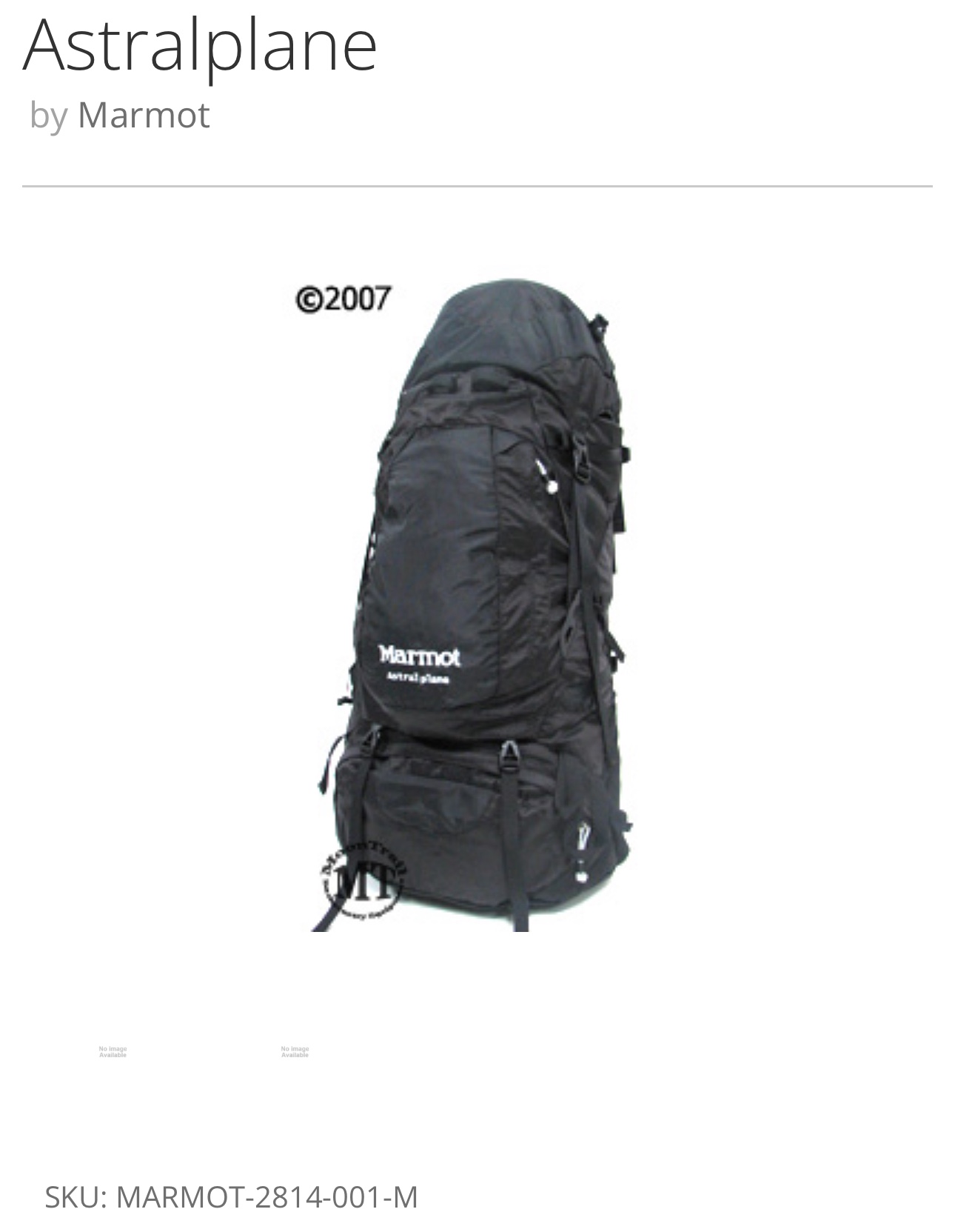 Lightly Used Marmot Astralplane Backpack image indicator(3)