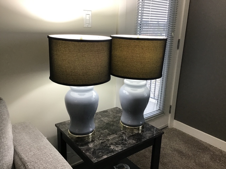 Grey ceramic lamps - photo 2