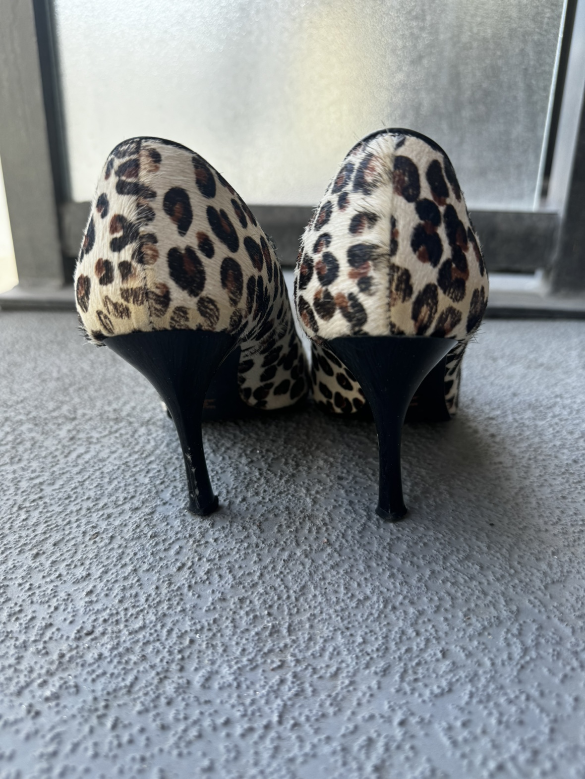 Genuine Leather & real horse hair high heels image indicator(2)