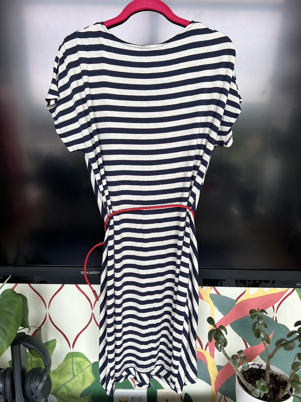 Striped dress with belt from Target image indicator(3)