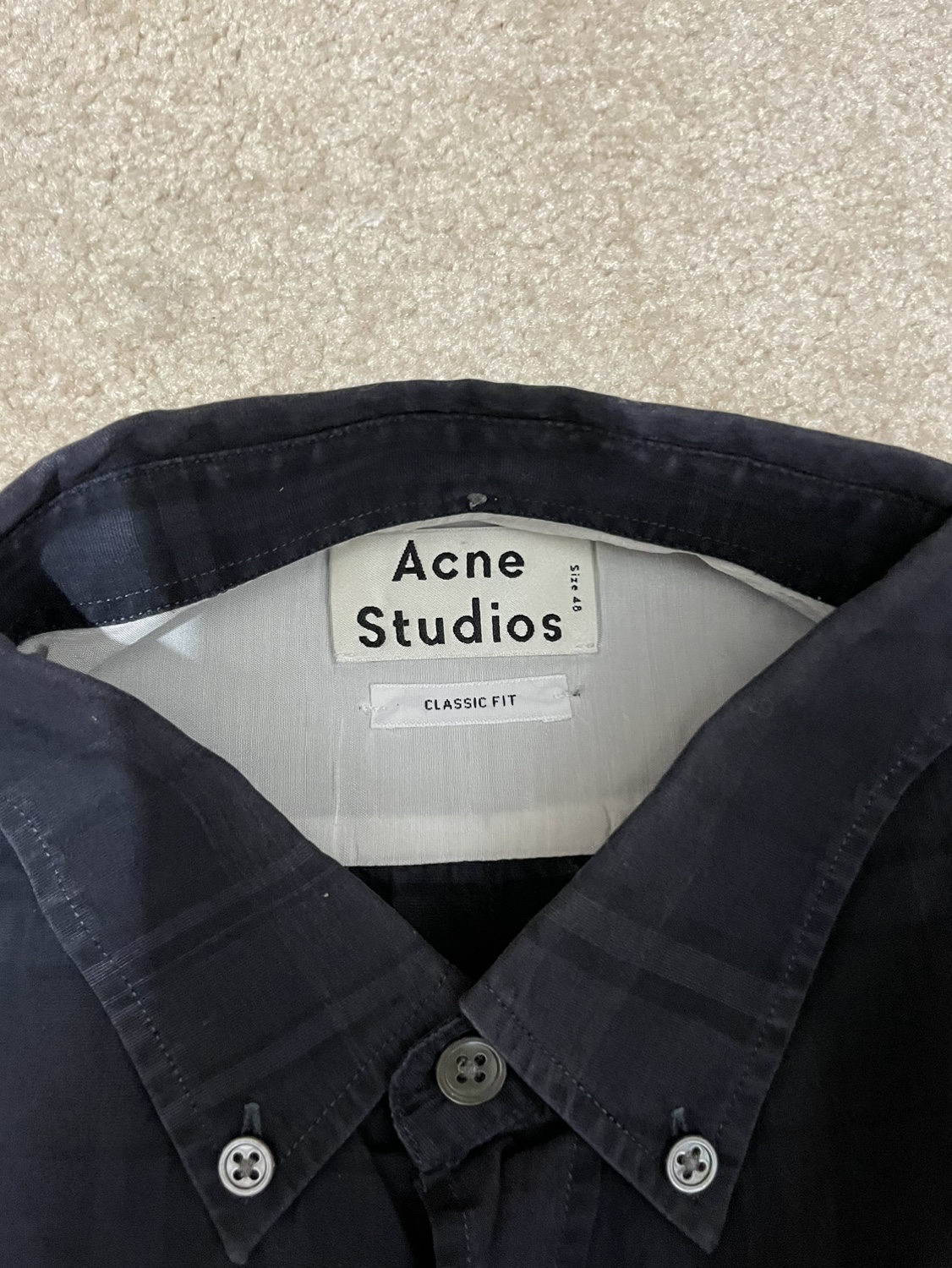 Mens ACNE dress shirt, size 48