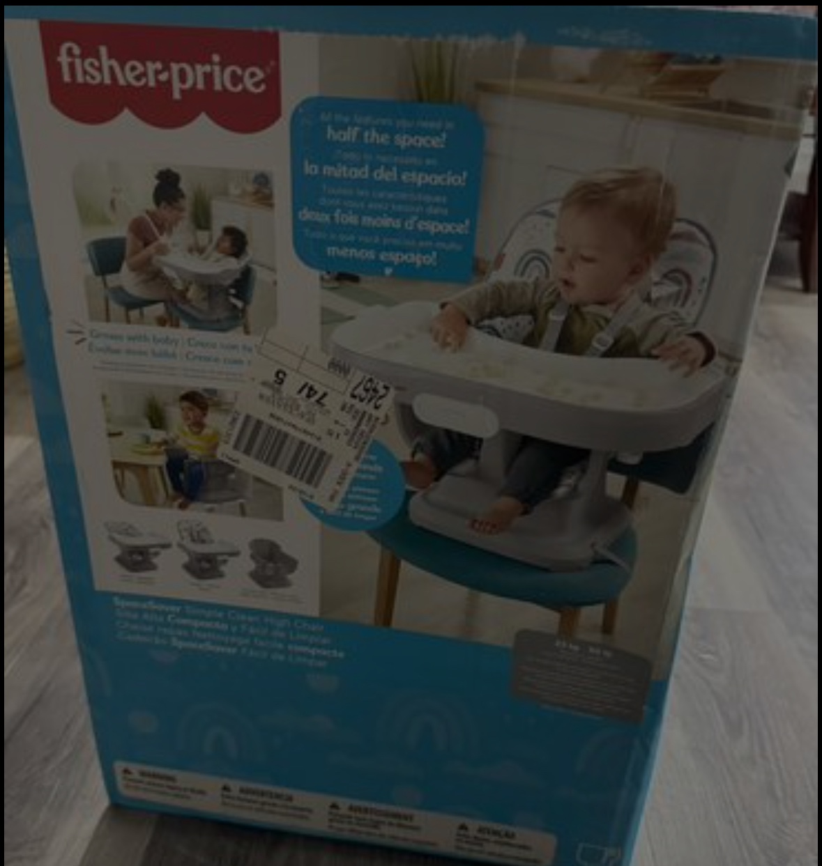 Fisher-Price SpaceSaver Simple Clean High Chair, New Fashion image indicator(2)