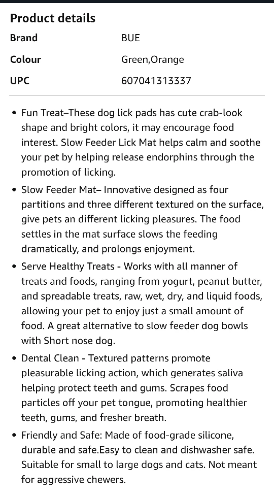 NEW!  2 Pet Licking Mat - Slow Feeder Mat image indicator(9)