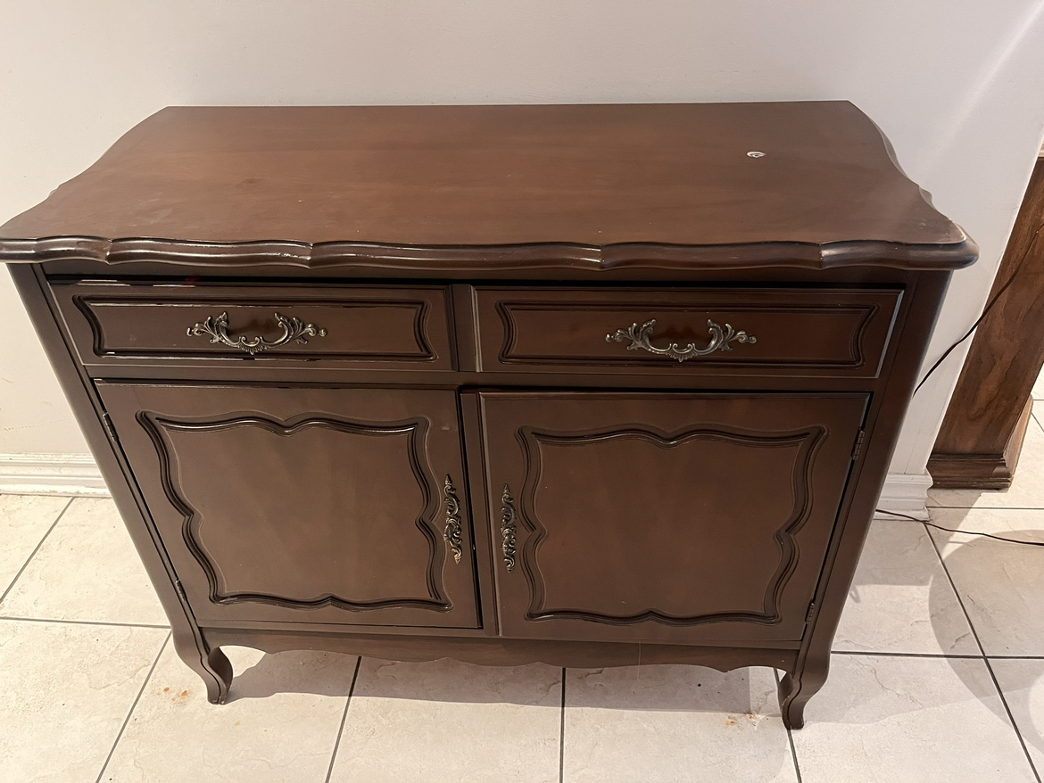 Vintage Wooden Entrance Table for Shoe Storage - photo 4