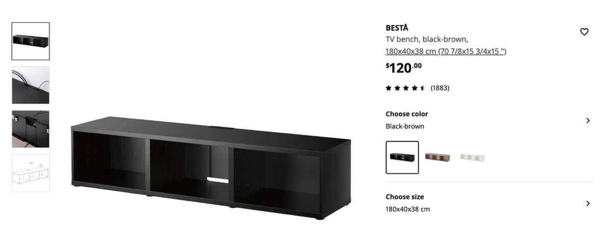 IKEA BESTA TV Bench