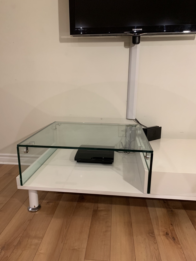 Tv table with side drawer - photo 4