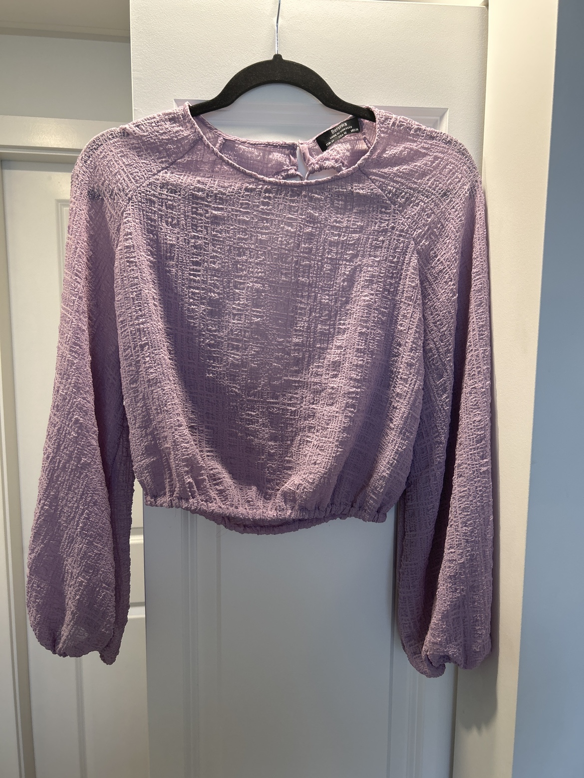 Purple Long Sleeve Blouse