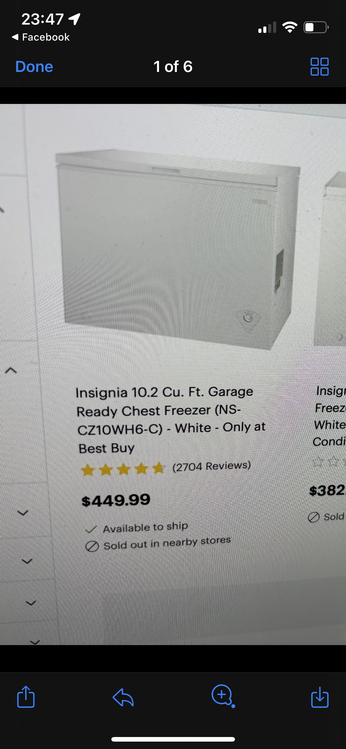 Insignia Freezer Chest