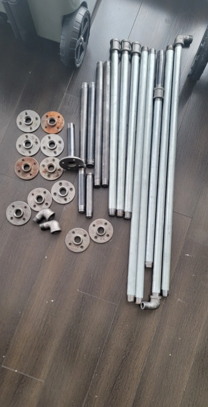 Pipe fittings Couplers and 90 Degree elbows
