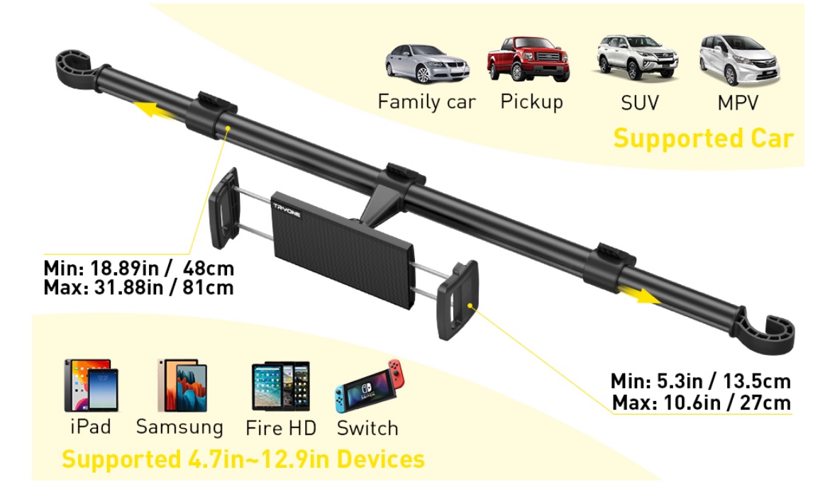 TRYONE Car Tablet Holder - photo 2
