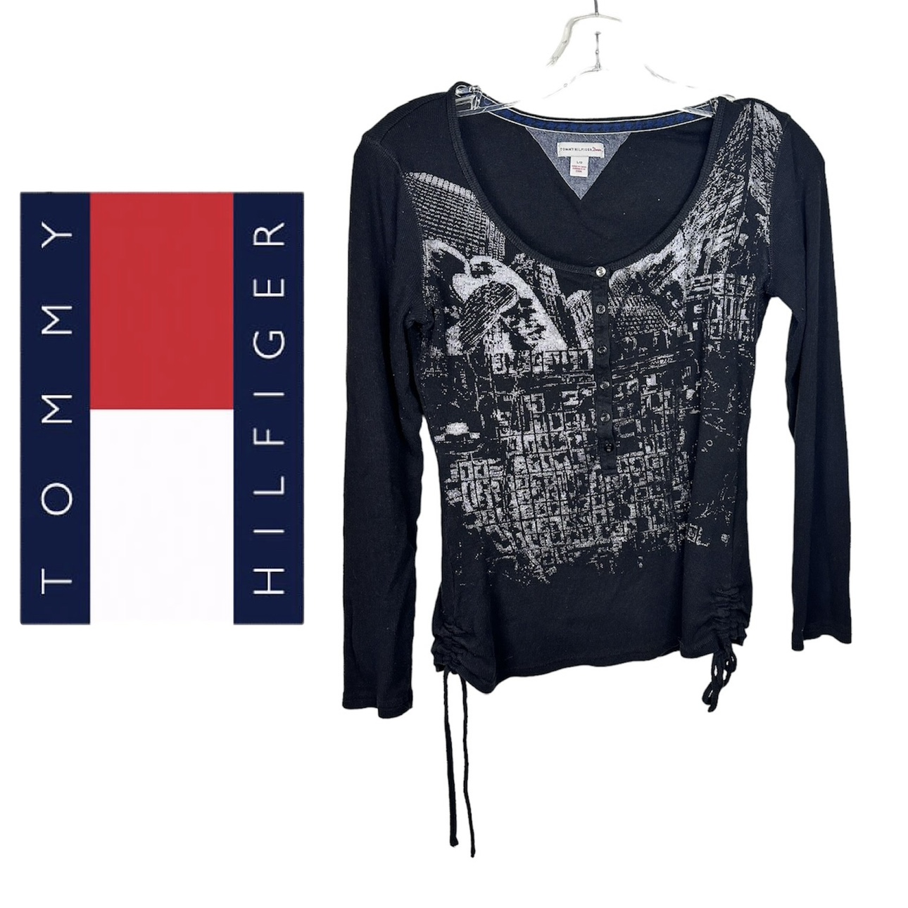 Tommy Hilfiger Women’s Long-Sleeved Top - Size Large thumbnail