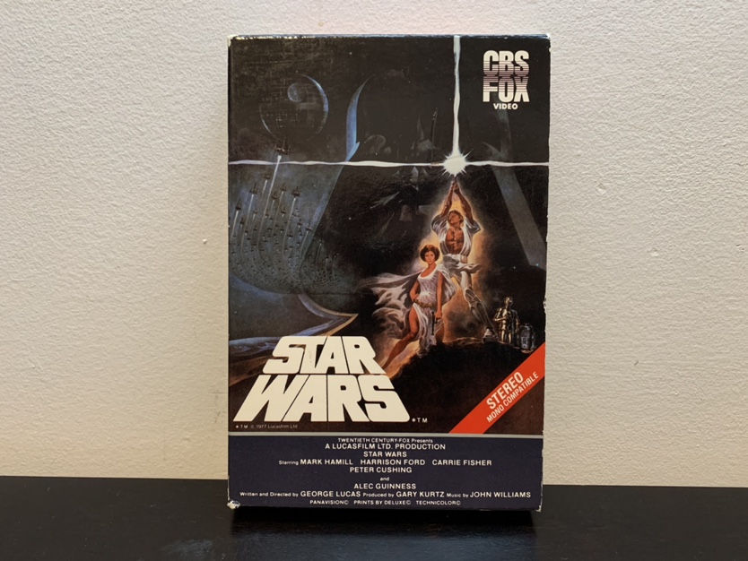 Star Wars VHS 1977 Original Rare 1984 CBS FOX Video Red Label thumbnail